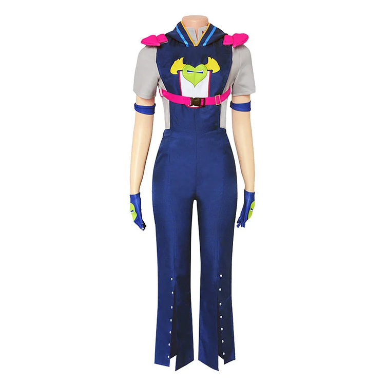 Jodio Joestar Blue Jumpsuit Cosplay Costume Outfits Halloween Carnival Suit
