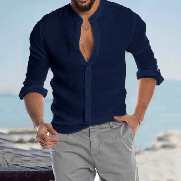 Men's Linen Shirt-inspireuse