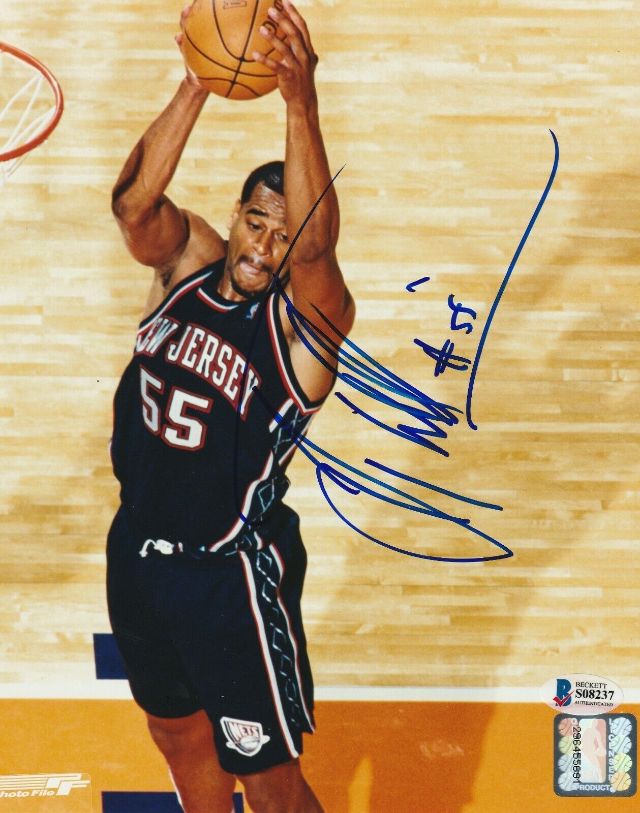 JAYSON WILLIAMS Signed New Jersey NETS 8x10 Photo Poster painting w/ Beckett COA