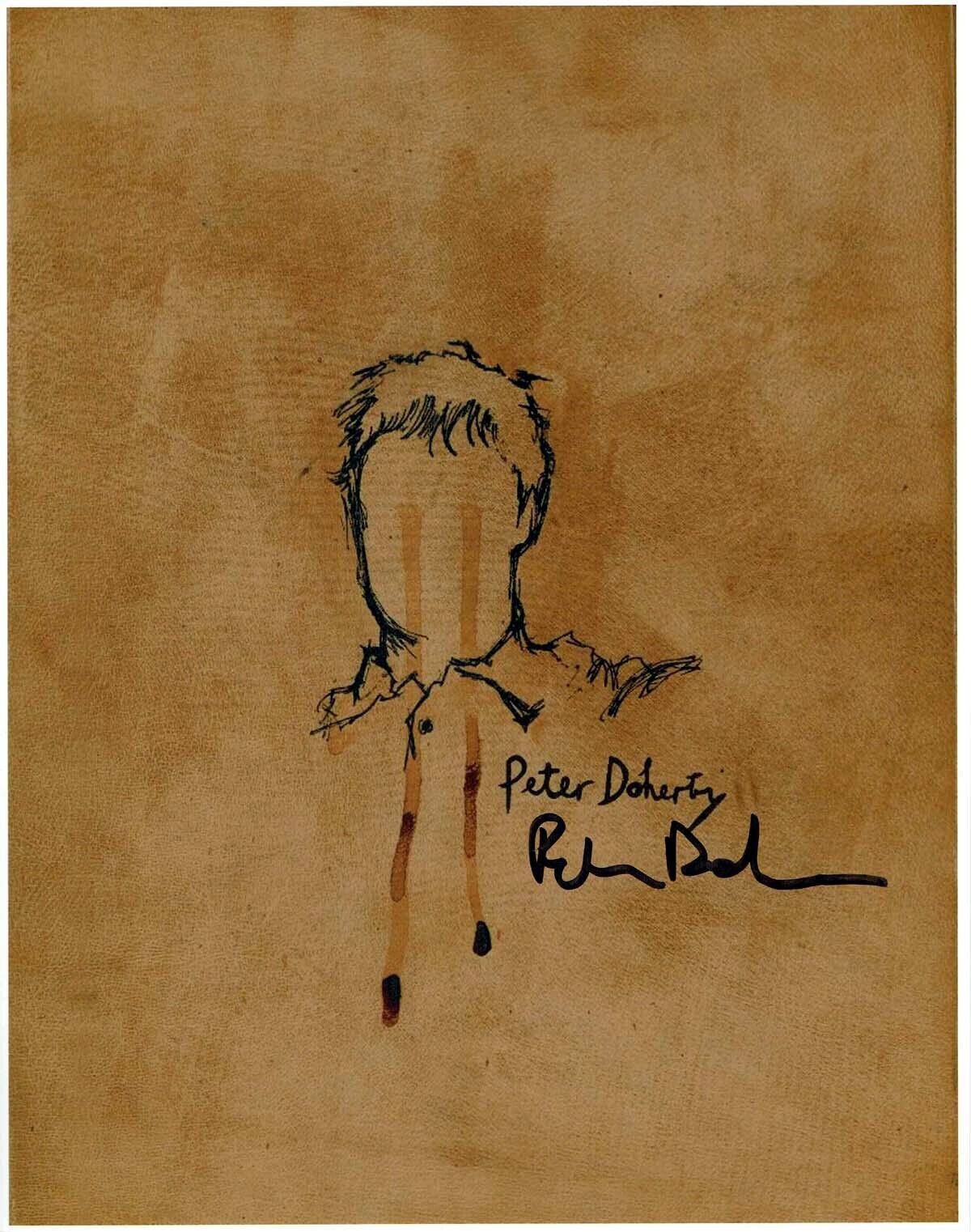 Pete DOHERTY SIGNED Autograph 14x11 Photo Poster painting 3 AFTAL COA Libertines Baby Shambles