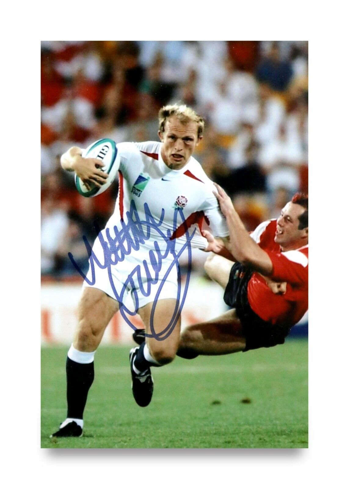 Matt Dawson Signed 6x4 Photo Poster painting England Rugby Genuine Autograph Memorabilia + COA