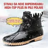 Stivali da neve impermeabili high-top plus in pile polare