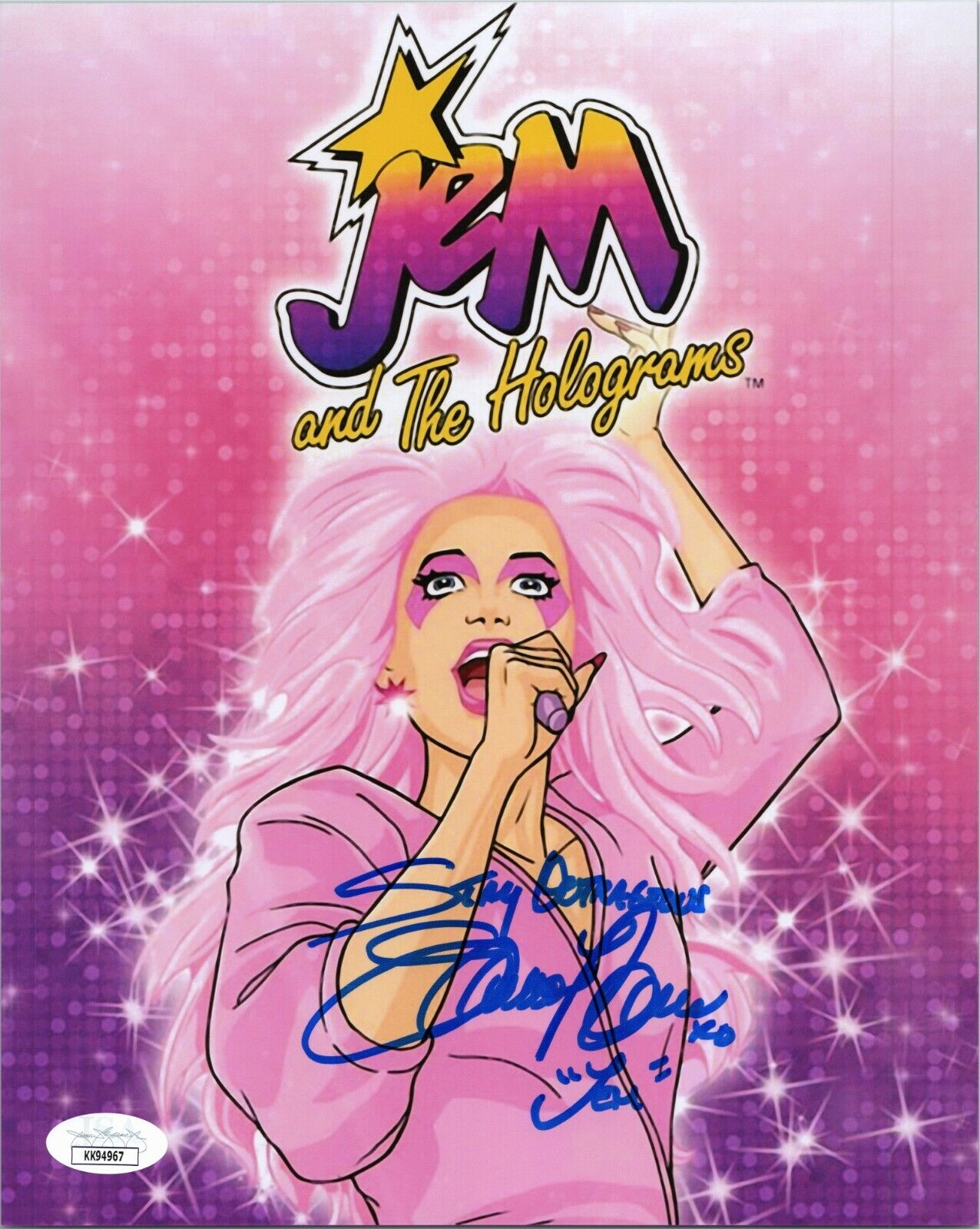 SAMANTHA NEWARK Authentic Hand-Signed JEM and the Holograms