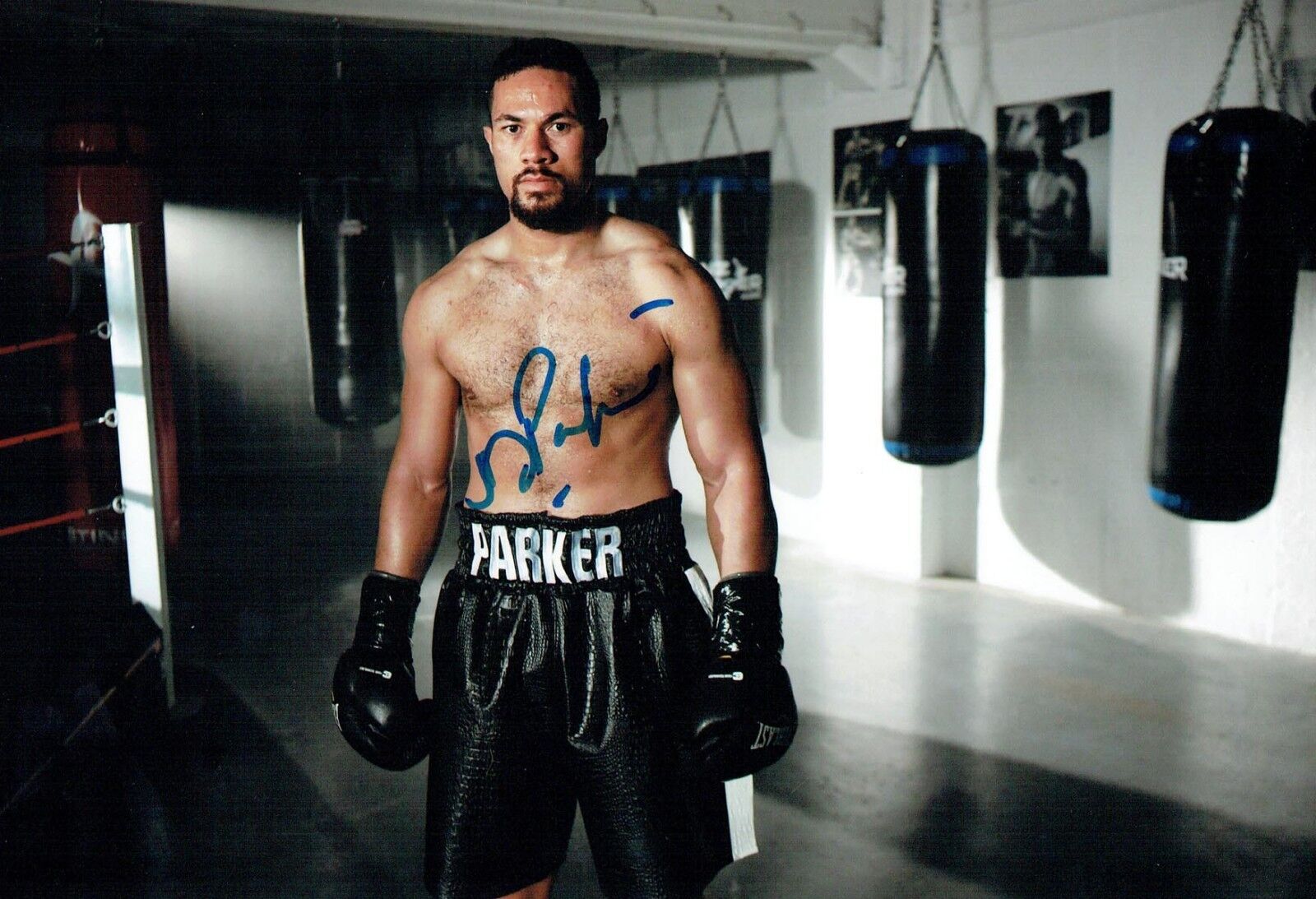 Joseph PARKER Signed Autograph Photo Poster painting 4 AFTAL COA New Zealand Boxer WBO Champion