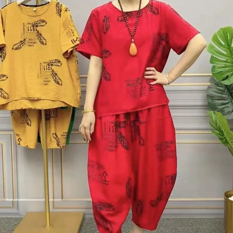 Cozymoo Casual Loose 2 piece Set for Mom