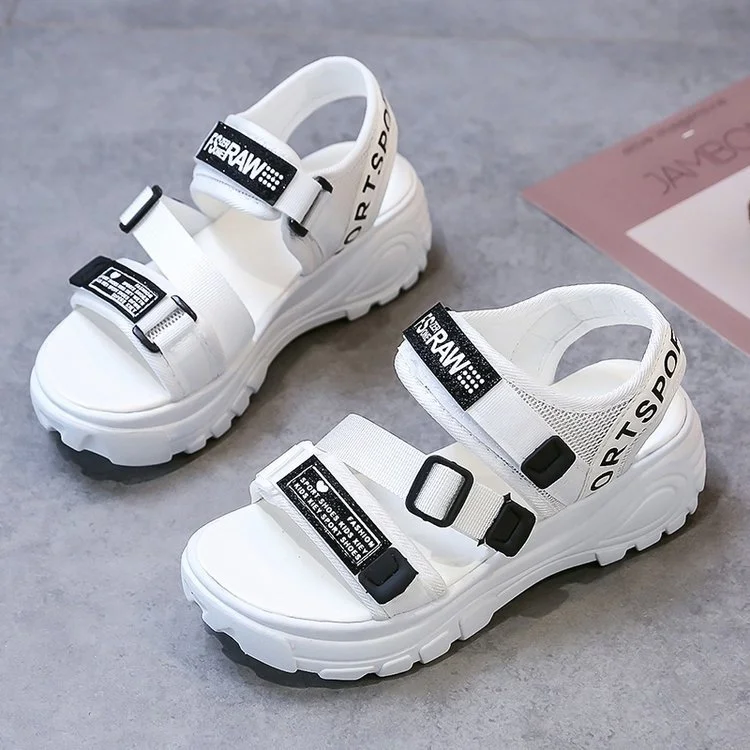 Colourp Colourp Sports Sandals Summer 2023 New Korean Platform Platform Casual Beach Sandals