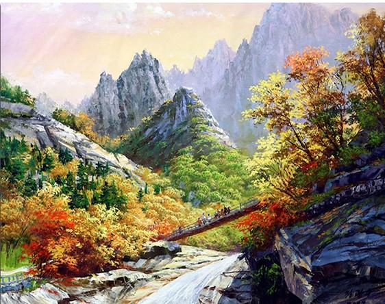 

Foothills of the Andes – Paint By Numbers - 40*50CM, 501 Original