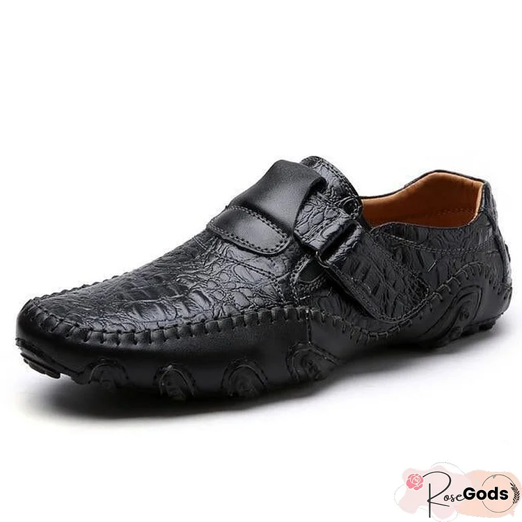 Men's British Style Moccasins Genuine Leather Loafers Flats Shoes