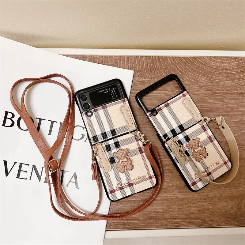 Fashion Check Corssbody Case for Samsung Galaxy Z Flip 3/4