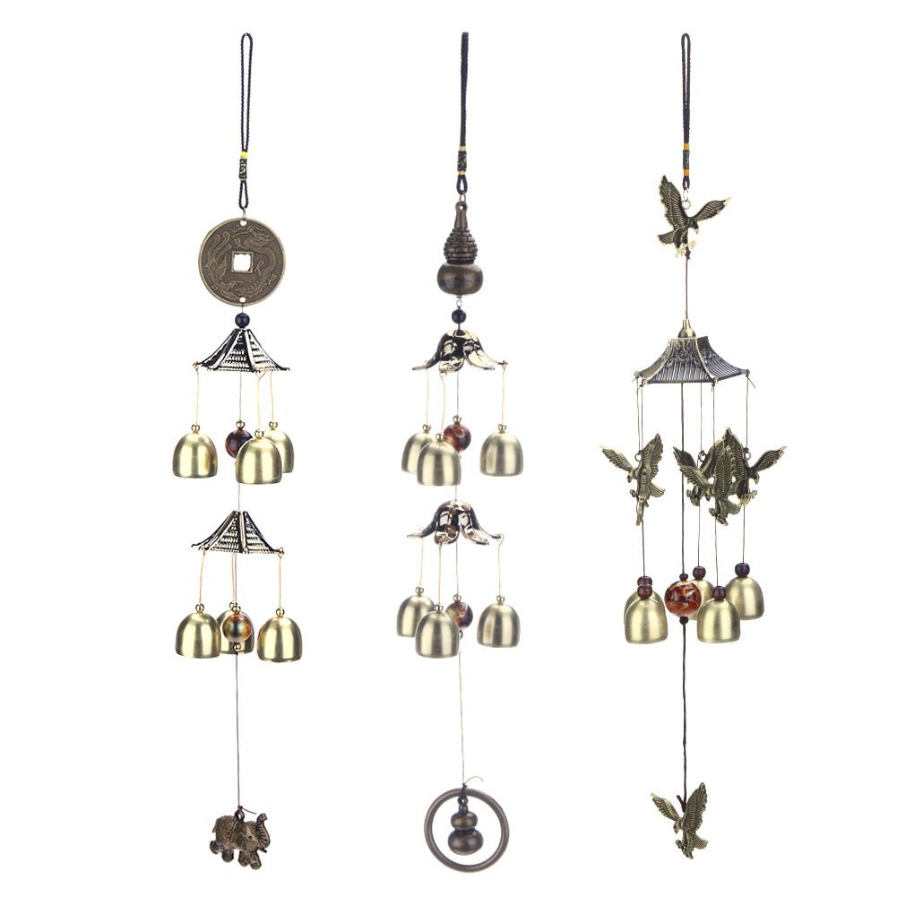 

Creative Metal Wind Chime Antique Wind Bells Garden Door Wall Hang Ornament, Elephant, 501 Original