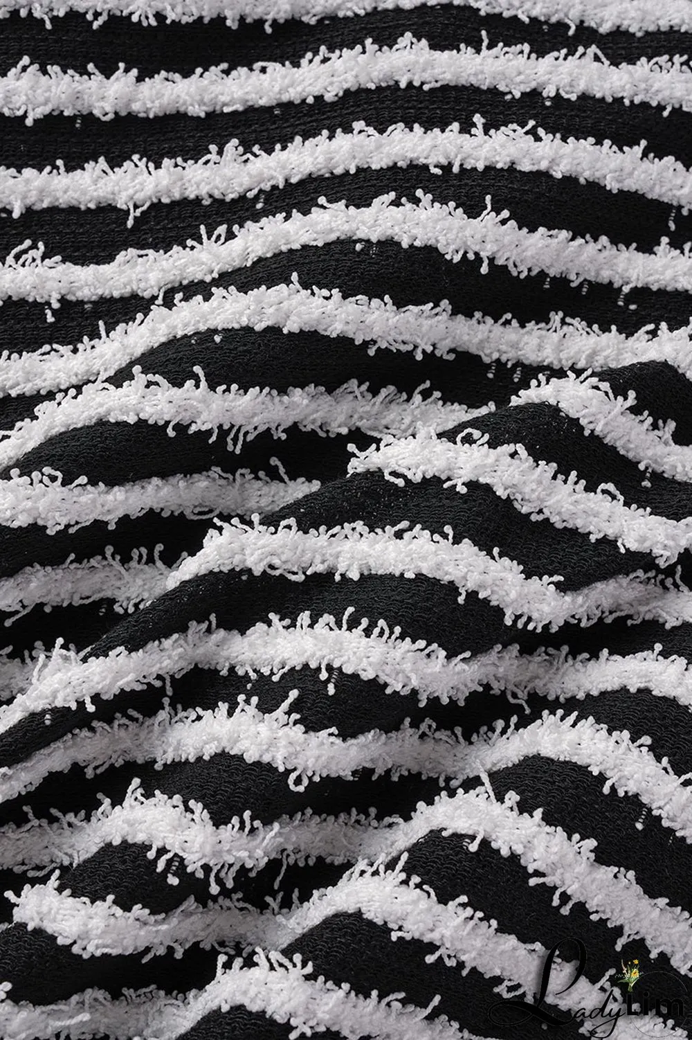 Black Sexy Striped Print Bandage Backless Spaghetti Strap Sleeveless Dress Dresses