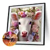 >SALE<5D DIY Full Round Drill Diamond Painting Sheep Flowers Kit Decor 30x30cm