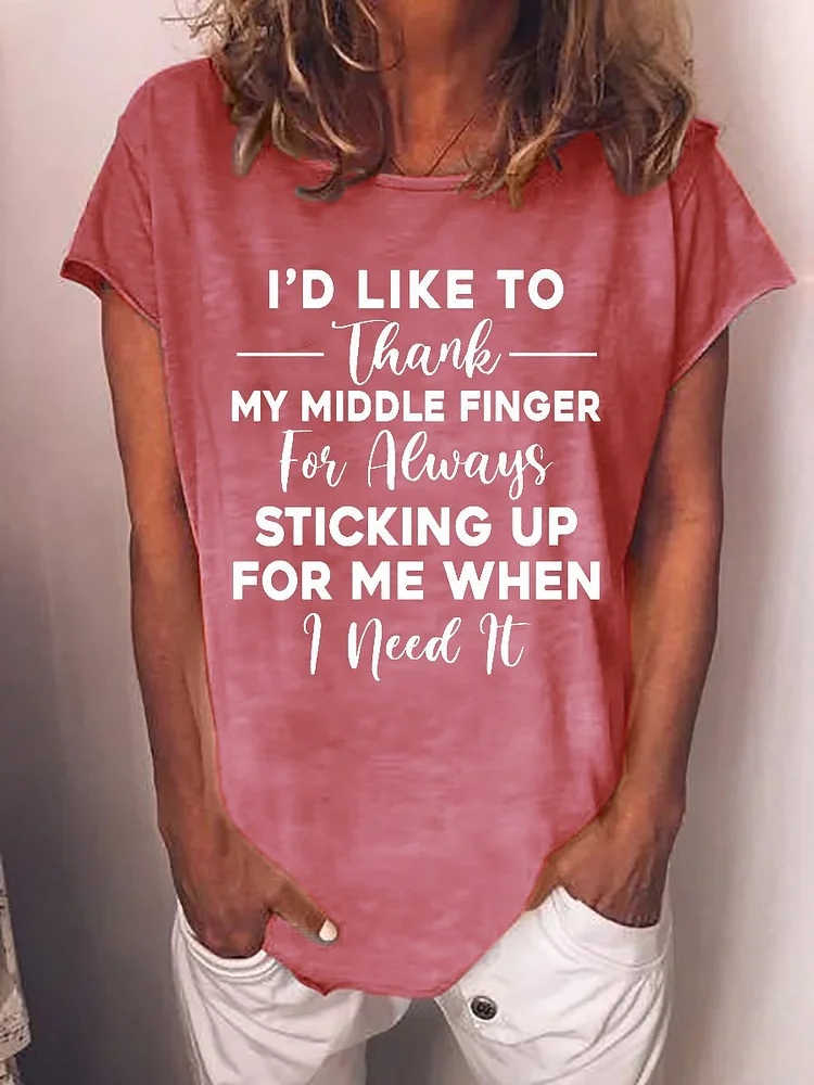 Bestdealfriday I D Like To Thank My Middle Finger Tee