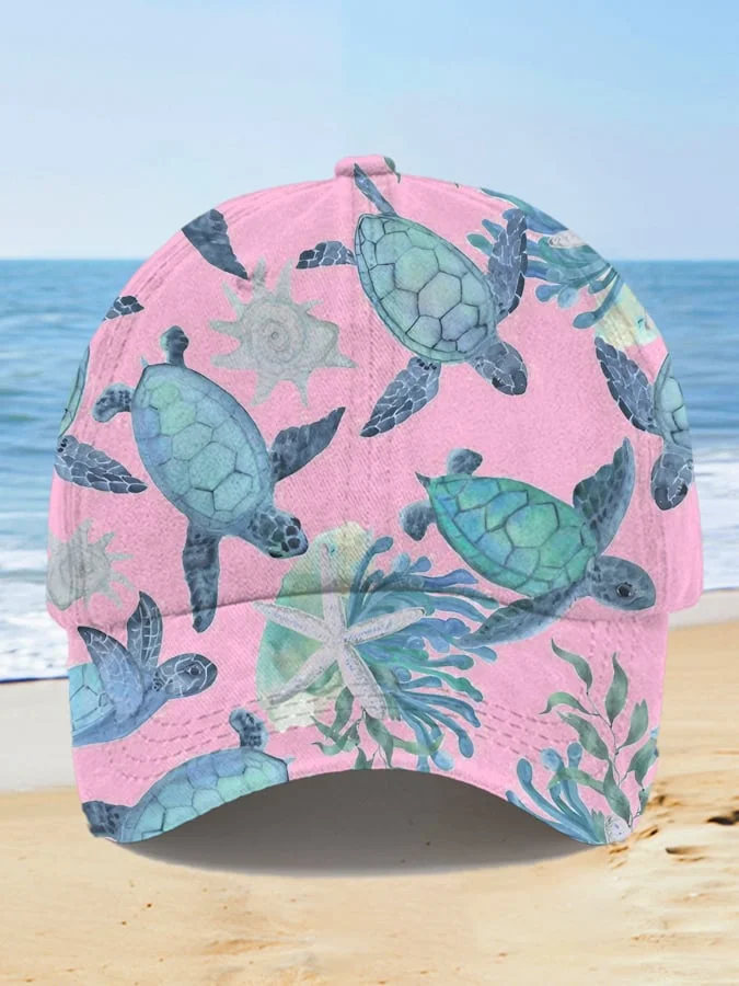 🔥Buy 3 Get 10% Off🔥Unisex "Hawaiian Sea Turtle" Print Hat