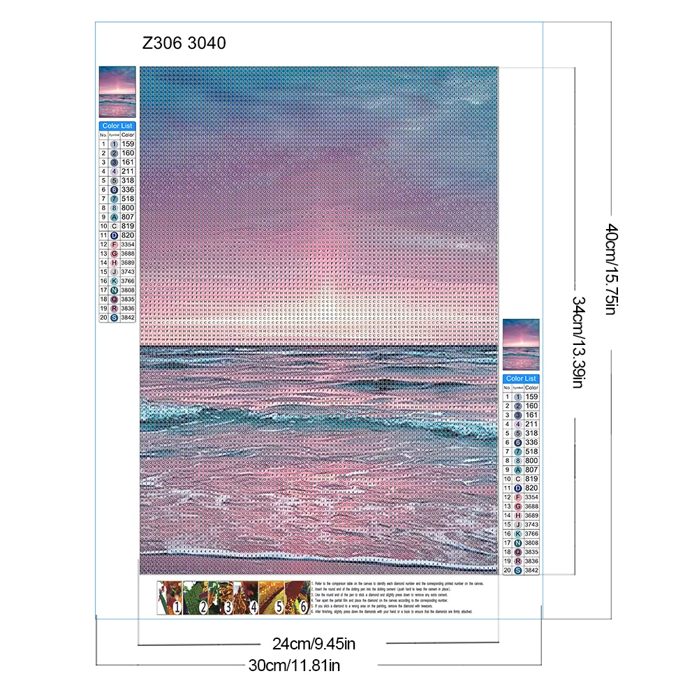 Diamond Painting - Full Round Drill - Seaside Scenery(Canvas|30*40cm)