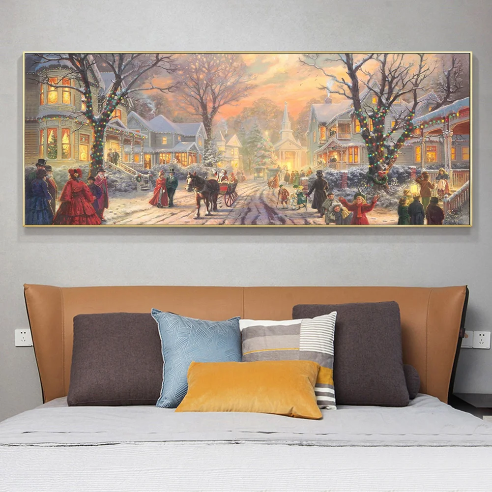 Winter Street Scene(80*40cm)