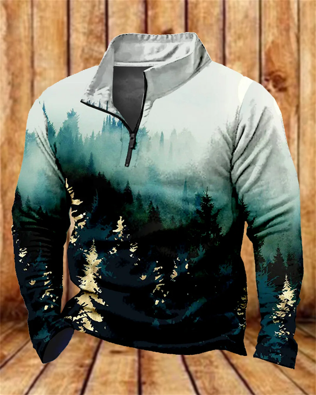 Suitmens Men's Outdoor Virgin Forest Zipper Hooded 00422