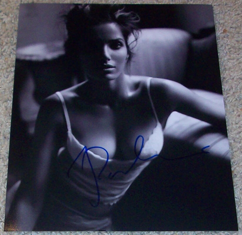 TOP CHEF PADMA LAKSHMI SIGNED AUTOGRAPH SEXY 8x10 Photo Poster painting B w/PROOF