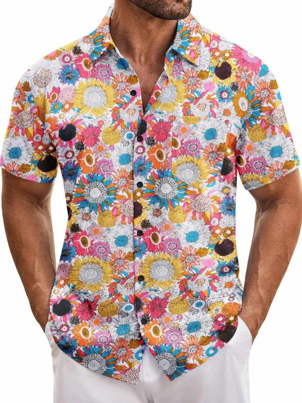 Hawaii West Coast Holiday Style Short Sleeves