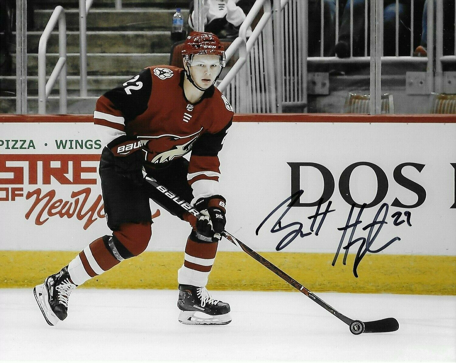 Arizona Coyotes Barrett Hayton Signed Autographed 8x10 NHL Photo Poster painting COA #3