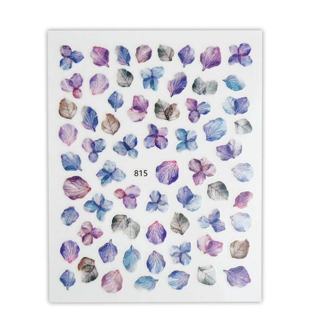 [Beautizon] Marbling Effect Nail Sticker Marble Effect Nail Decals 3D Nail Art Sticker water decal DIYVdecorations