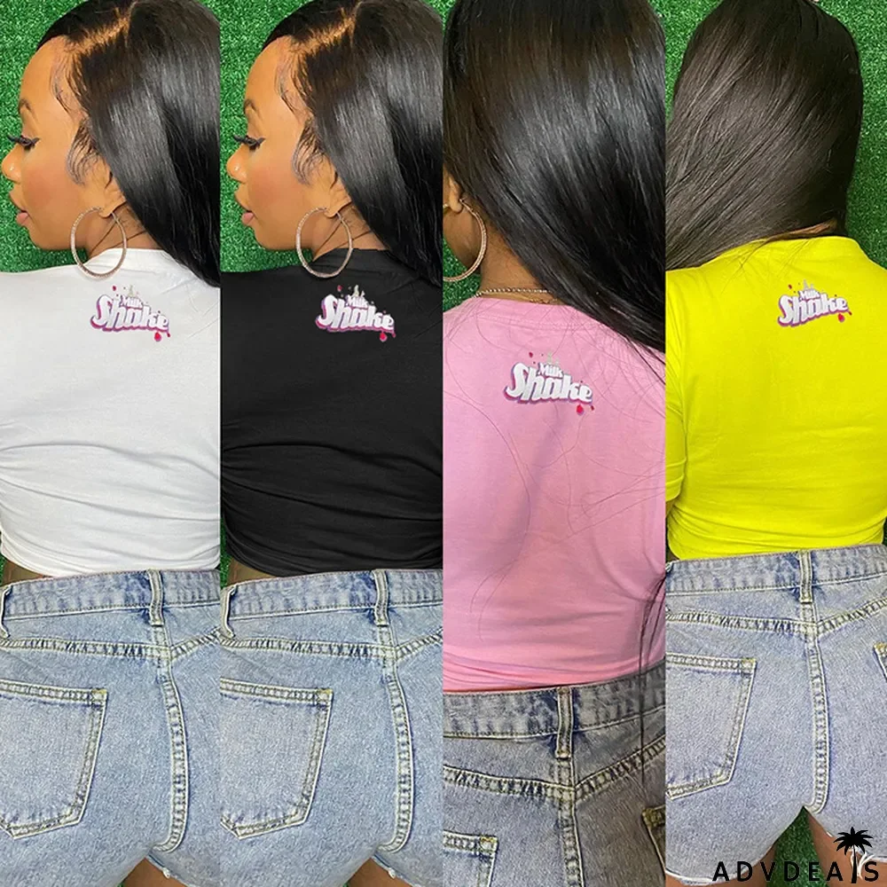 Summer Casual Print T-shirt Top