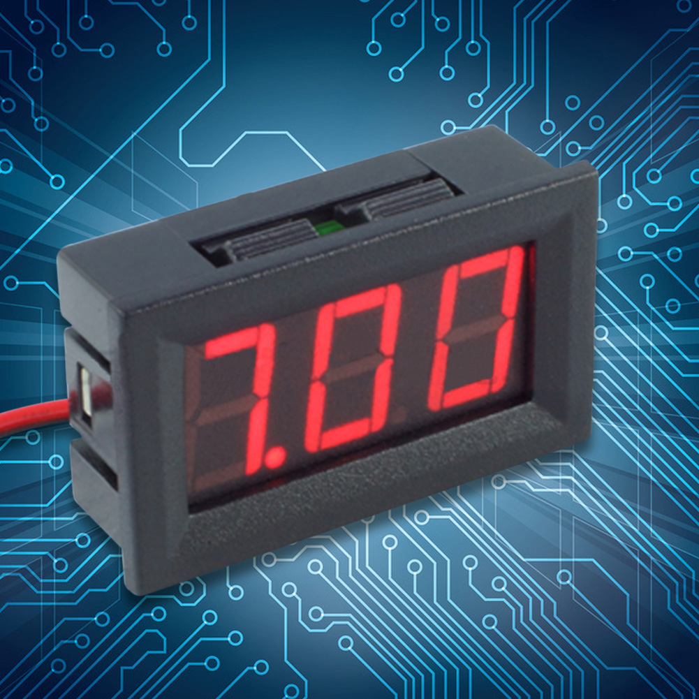

0.56inch LED Display DC 4.5-30V Two-wire Digital Voltmeter, Red, 501 Original