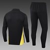 Joyfball 2024/2025 Dortmund Half-Pull Training Suit Black Jersey 1:1 Thai Quality Set