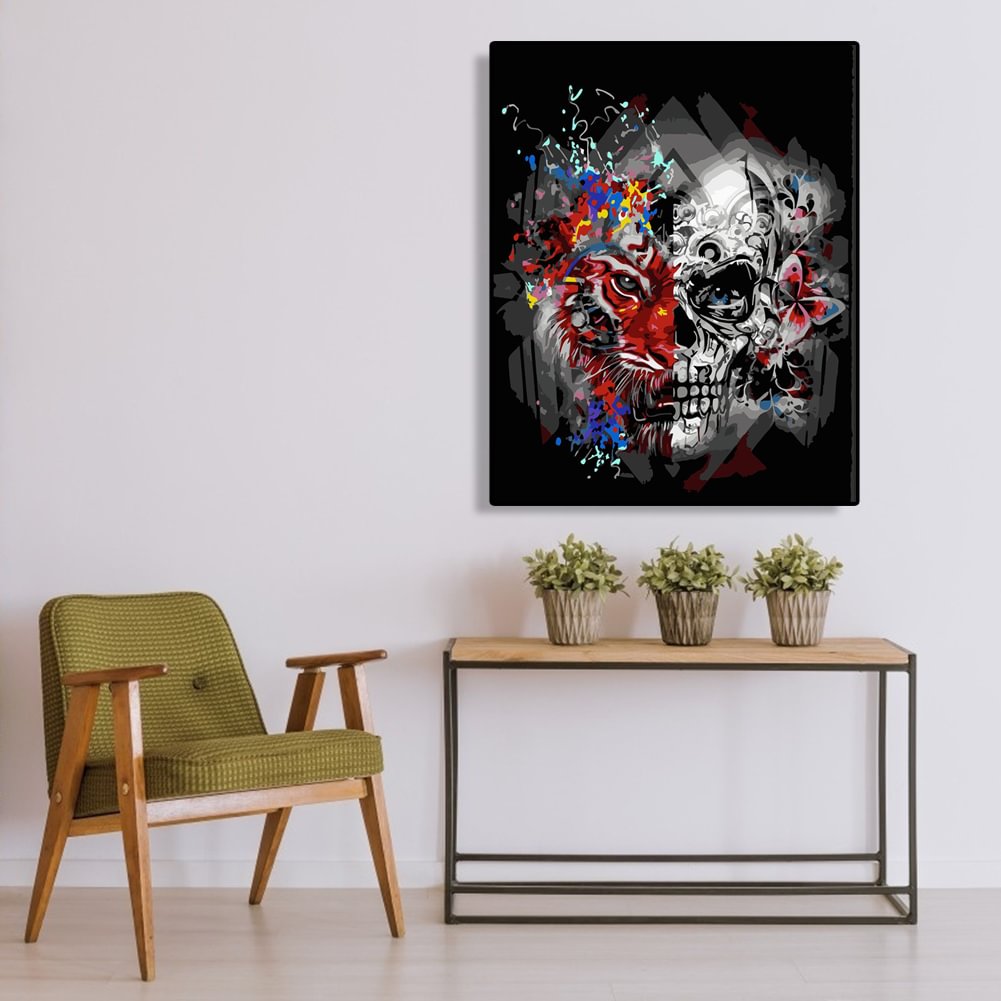 Abstract Skull-Paint By Numbers Kit(40x50cm)