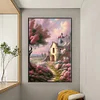 【Limited Stock Sale】(Big Size) Pink Fantasy Castle - 11CT Stamped Cross Stitch 50*75cm/19.69*29.53in