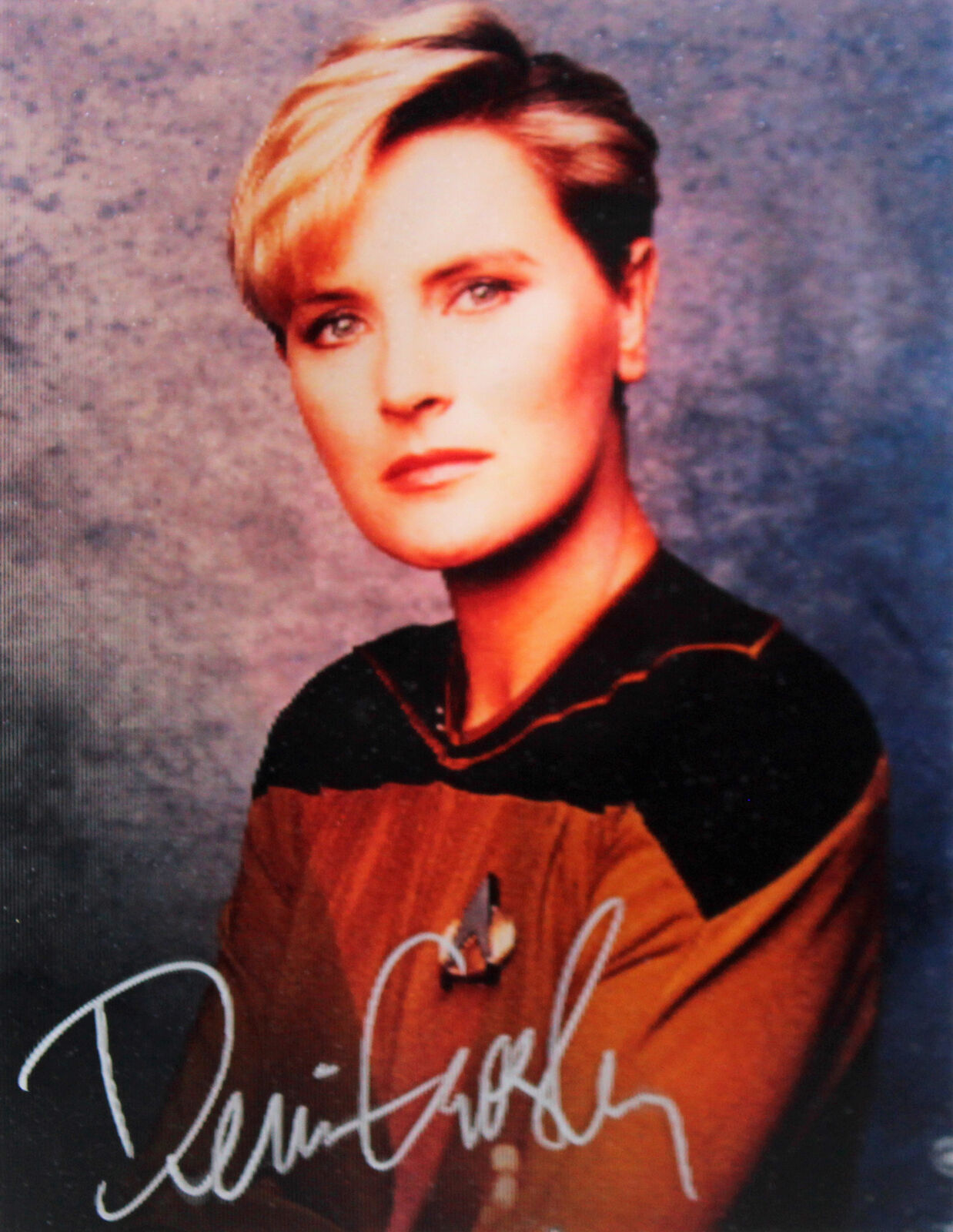 Denise Crosby Star Trek The Next Generation Signed 8x10 Holographic Photo Poster painting BAS