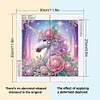 Einhorn mit Blume - speziell geformtes Diamond Painting - 30*30cm