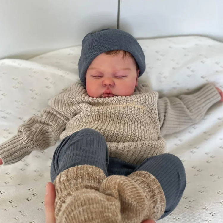  20" Handmade Lifelike Reborn Hand-Painted Hair Baby Girl Asitar with Heartbeat💖 & Sound🔊 - Reborndollsshop®-Reborndollsshop®
