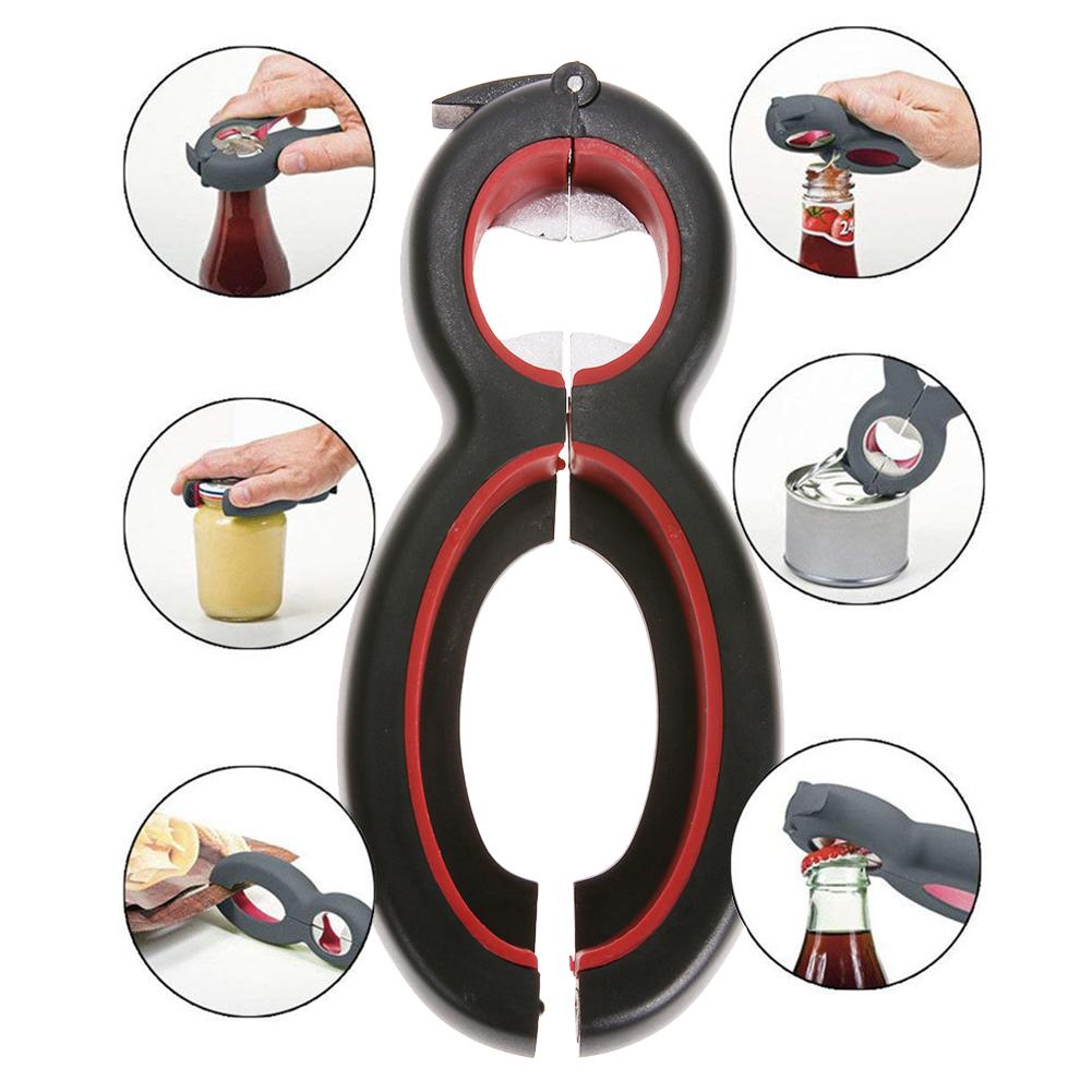 

8 Shaped Multifunction Stainless Steel Can Opener Bottle Opener Jar Opener, 501 Original