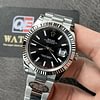 Rolex Datejust 41 Stainless Steel on Oyster with Black Dial and Fluted Bezel Top Replica
