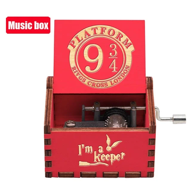 Merry Christmas Various Movie Anime Themes Music Boxes Wooden Hand Crank Birthday Gift New Year's Gift Home Decor