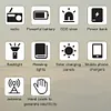 16000mAh AM/FM/WB NOAA Emergency Weather Radio Hand Crank/Solar/Type-C Charging