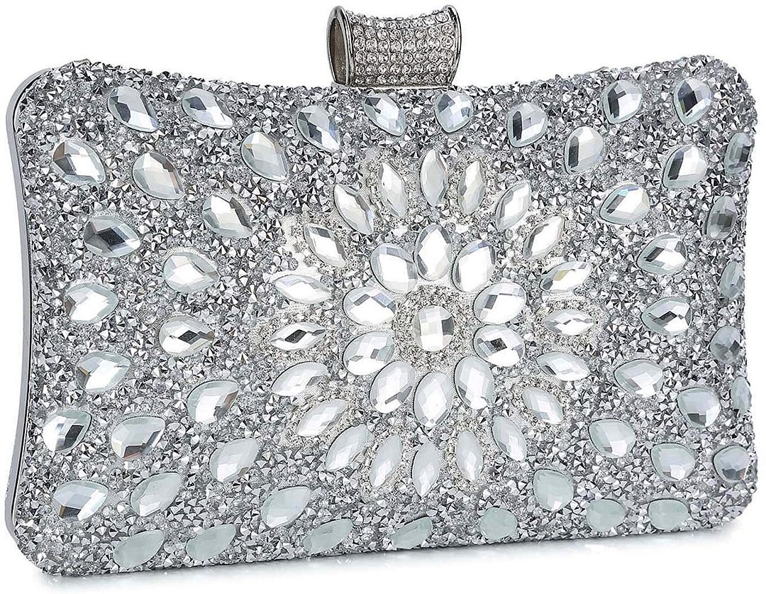 Evening Bags and Clutches for Women Crystal Clutch Beaded Rhinestone Purse Wedding Party Handbag