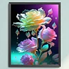 Flower - 11CT Stamped Cross Stitch 40*50cm