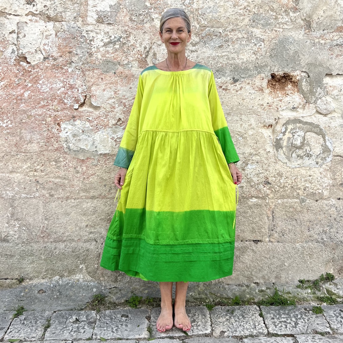 Vacation printed loose dress 223