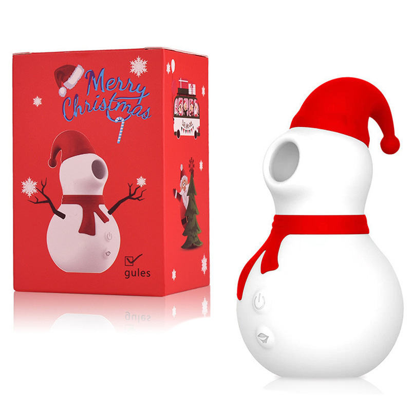 Snowman - Suction Vibrator Xmas Gift With 10 Suction Modes For Clitoral Pleasure By Rose Toy