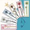 6pcs Dandelion Wish 11 CT DIY Stamped Cross Stitch Bookmark Kit with Instruction Cross Stitch Kits Bookmarks for Book Lovers Reader Writers Gift 47x28cm