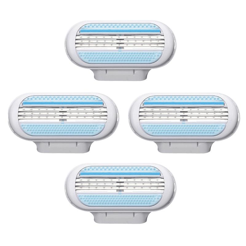 

4pcs/lot GFLV 3-Layer Blade Women Shaver Head for Venus Razor, 501 Original