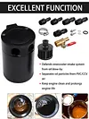 Universal Car Baffled Collection Tank 2/3 Port Breather Separator Tank Fuel Tack