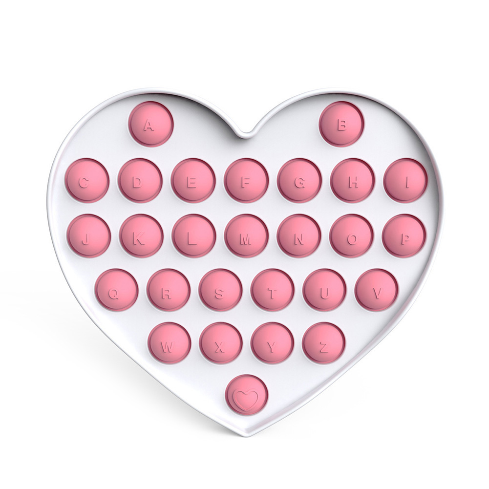 

Heart Pink - Pop It Fidget Toy, 501 Original