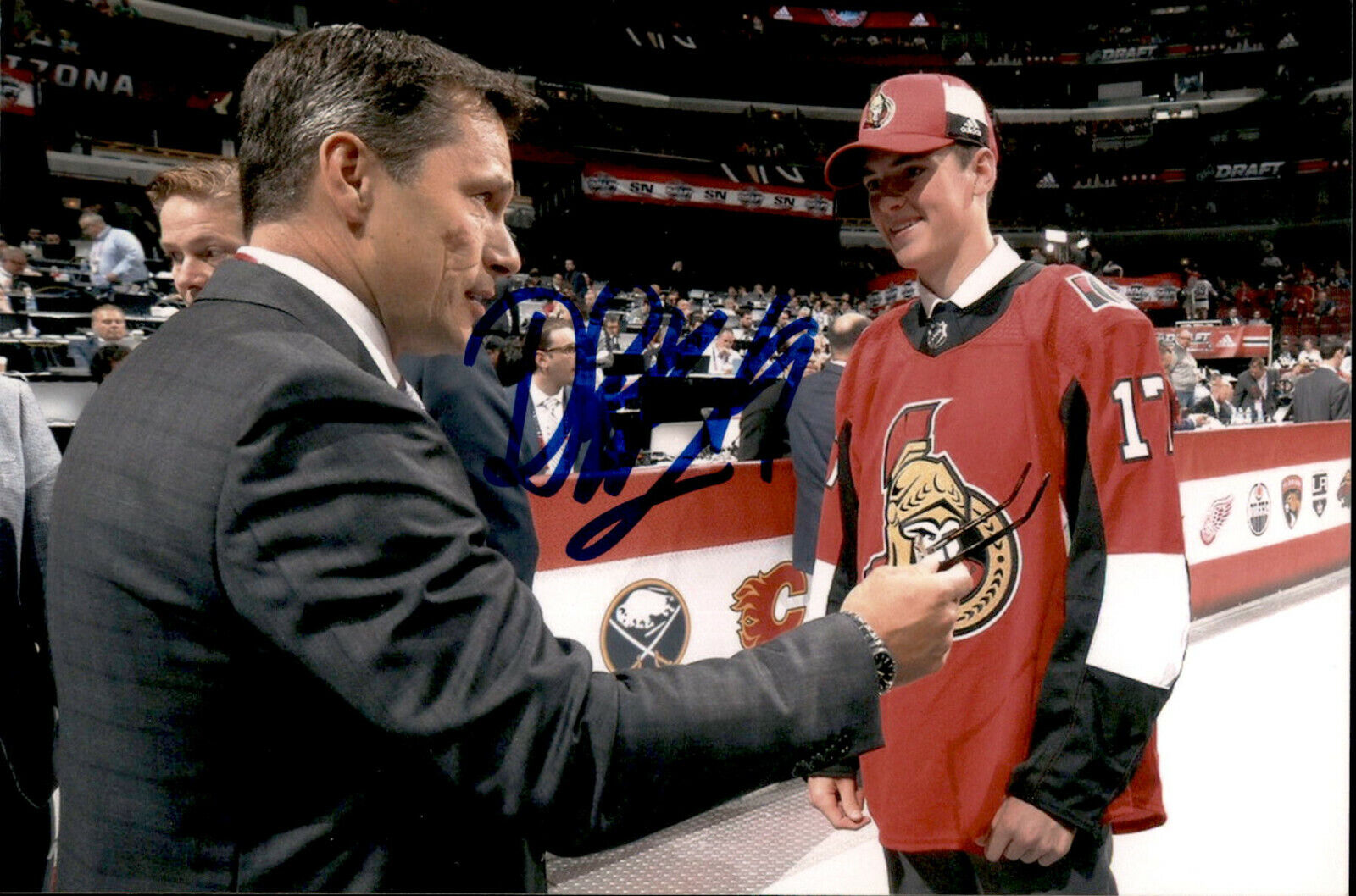 Drake Batherson SIGNED autographed 4x6 Photo Poster painting OTTAWA SENATORS #4