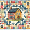 (Multi-Style) Colorful House-11CT Stamped Cross Stitch 50*50cm
