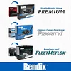 Bendix Premium SBM1084 Semi-Metallic Front Brake Pads for Select Models Chrysler Aspen, Dodge Dakota, Durango, Ram 1500, Mitsubishi Raider, 1500 Classic, Dakota