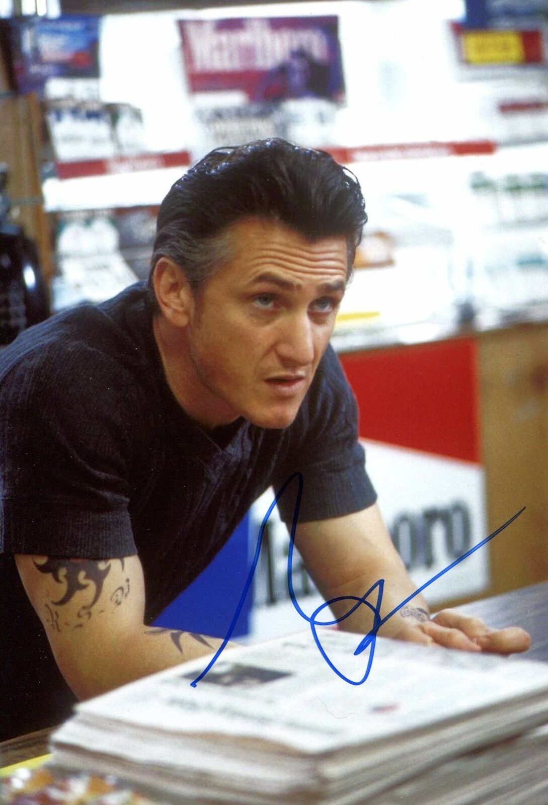 ACTOR Sean Penn ACADEMY AWARD autograph, In-Person signed Photo Poster painting