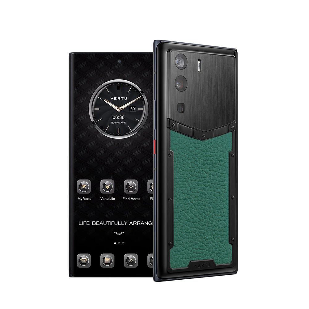 VERTU METAVERTU CALF LEATHER VIENNA GREEN 5G WEB3 PHONE 12GB+512GB/18+1TB ROM AND RAM